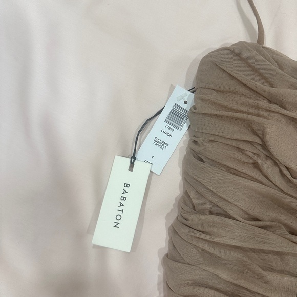 NWT! Aritzia Babaton Luxor Dress in Clay Mask - Picture 4 of 5